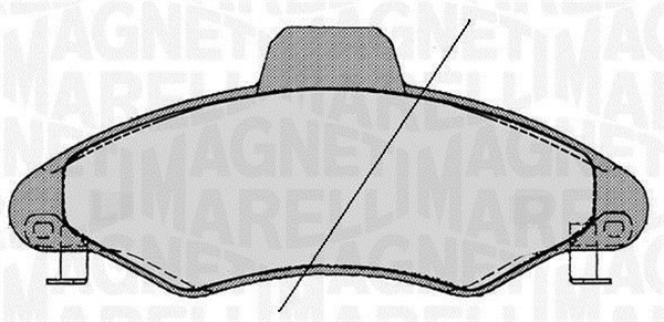 MAGNETI MARELLI Bremseklodser 363916060247 for FORD
