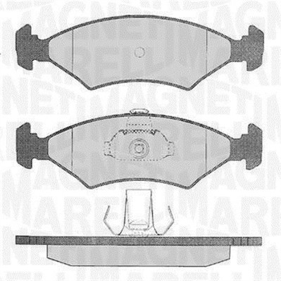 MAGNETI MARELLI Bremseklodser 363916060248 for FORD MAZDA