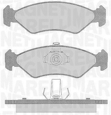 MAGNETI MARELLI Bremseklodser 363916060250 for FORD MAZDA
