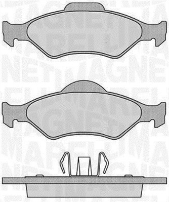 MAGNETI MARELLI Bremseklodser 363916060251 for FORD MAZDA