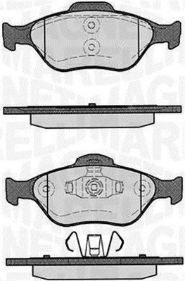 MAGNETI MARELLI Bremseklodser 363916060252 for FORD MAZDA TOYOTA