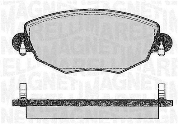 MAGNETI MARELLI Bremseklodser 363916060266 for FORD JAGUAR