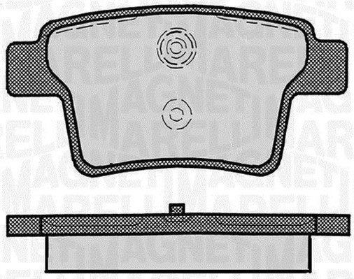 MAGNETI MARELLI Bremseklodser 363916060267 for FORD JAGUAR