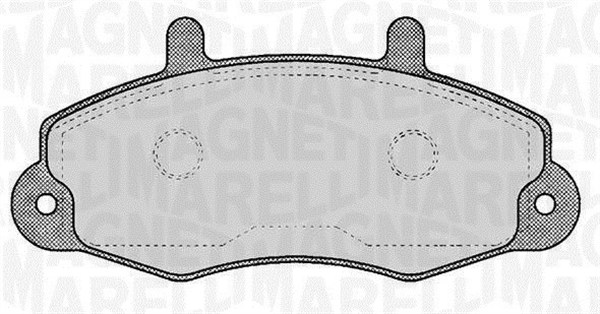 MAGNETI MARELLI Bremseklodser 363916060268 for FORD
