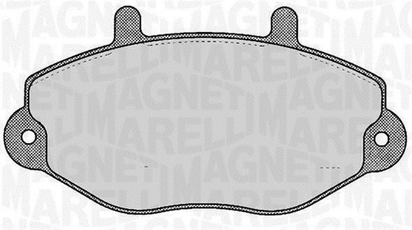 MAGNETI MARELLI Bremseklodser 363916060270 for FORD