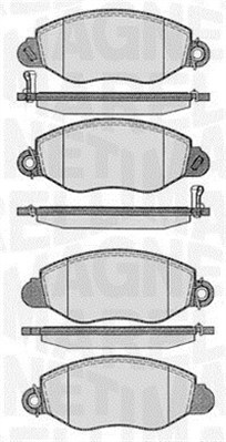 MAGNETI MARELLI Bremseklodser 363916060271 for FORD