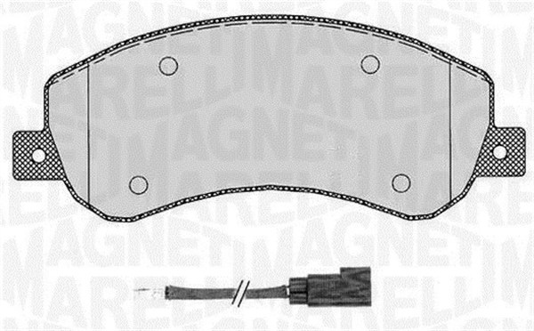 MAGNETI MARELLI Bremseklodser 363916060272 for FORD BYD