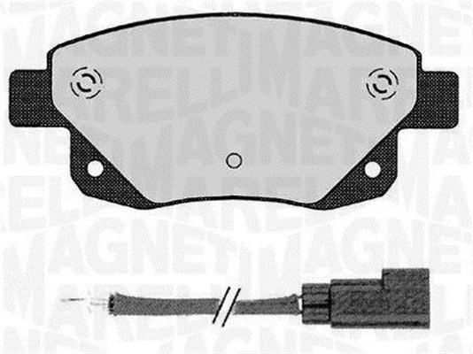 MAGNETI MARELLI Bremseklodser 363916060273 for FORD