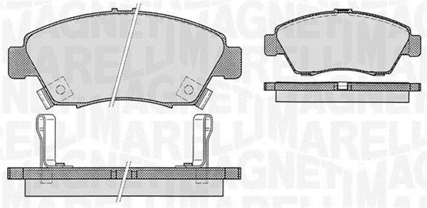 MAGNETI MARELLI Bremseklodser 363916060275 for ISUZU HONDA NISSAN ACURA