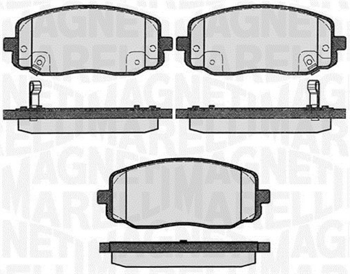 MAGNETI MARELLI Bremseklodser 363916060280 for KIA HYUNDAI NAZA