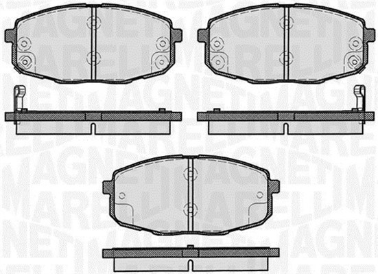 MAGNETI MARELLI Bremseklodser 363916060281 for KIA HYUNDAI HYUNDAI (BEIJING)