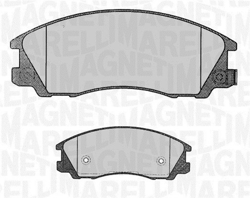 MAGNETI MARELLI Bremseklodser 363916060282 for SSANGYONG HYUNDAI