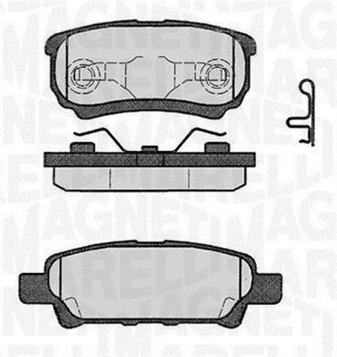 MAGNETI MARELLI Bremseklodser 363916060285 for CHRYSLER MITSUBISHI MITSUBISHI (SOUEAST)
