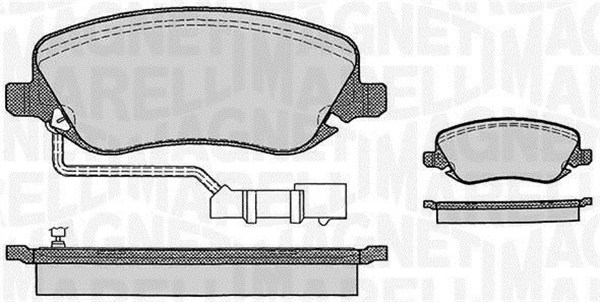 MAGNETI MARELLI Bremseklodser 363916060289 for LANCIA FIAT