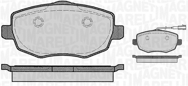 MAGNETI MARELLI Bremseklodser 363916060290 for LANCIA FIAT