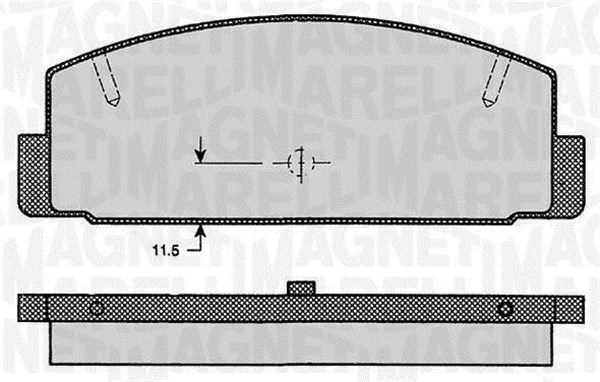 MAGNETI MARELLI Bremseklodser 363916060294 for MAZDA MITSUBISHI NISSAN HAIMA (FAW)