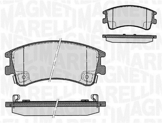 MAGNETI MARELLI Bremseklodser 363916060295 for MAZDA