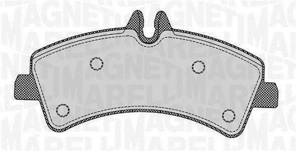 MAGNETI MARELLI Bremseklodser 363916060299 for MERCEDES-BENZ VW SKODA
