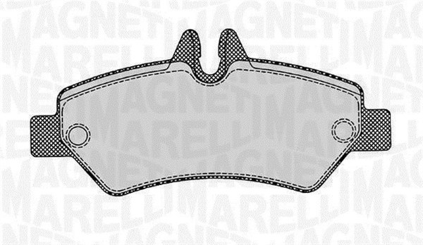 MAGNETI MARELLI Bremseklodser 363916060300 for MERCEDES-BENZ VW