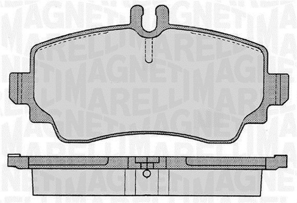 MAGNETI MARELLI Bremseklodser 363916060301 for MERCEDES-BENZ