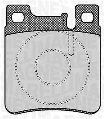 MAGNETI MARELLI Bremseklodser 363916060303 for MERCEDES-BENZ CHRYSLER