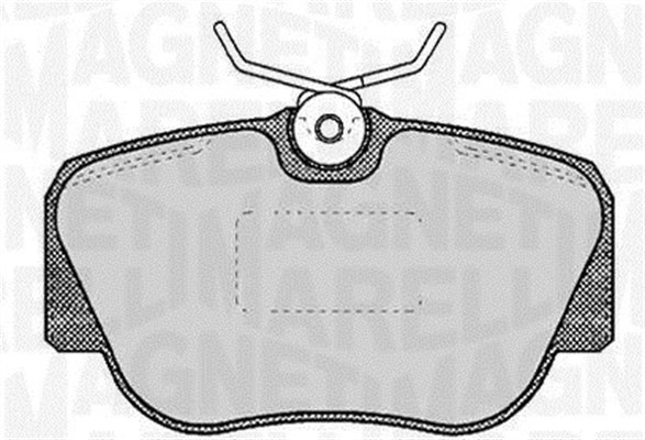 MAGNETI MARELLI Bremseklodser 363916060305 for MERCEDES-BENZ