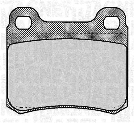 MAGNETI MARELLI Bremseklodser 363916060306 for MERCEDES-BENZ