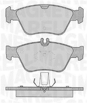MAGNETI MARELLI Bremseklodser 363916060310 for MERCEDES-BENZ