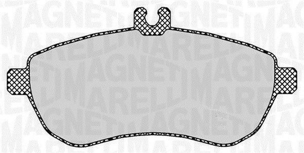 MAGNETI MARELLI Bremseklodser 363916060313 for MERCEDES-BENZ