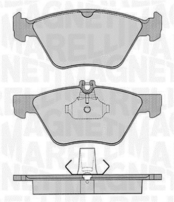 MAGNETI MARELLI Bremseklodser 363916060315 for MERCEDES-BENZ CHRYSLER