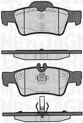 MAGNETI MARELLI Bremseklodser 363916060316 for MERCEDES-BENZ