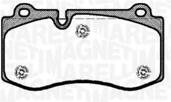 MAGNETI MARELLI Bremseklodser 363916060317 for MERCEDES-BENZ