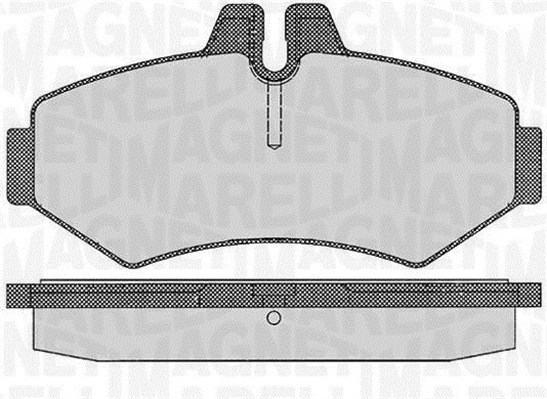 MAGNETI MARELLI Bremseklodser 363916060319 for MERCEDES-BENZ VW