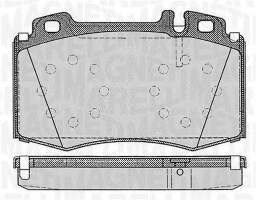 MAGNETI MARELLI Bremseklodser 363916060320 for MERCEDES-BENZ