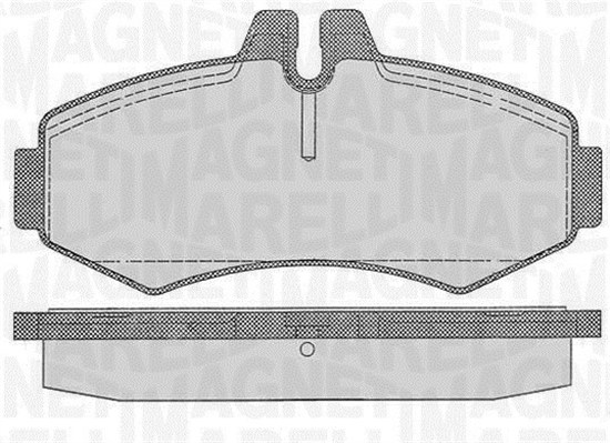 MAGNETI MARELLI Bremseklodser 363916060327 for MERCEDES-BENZ