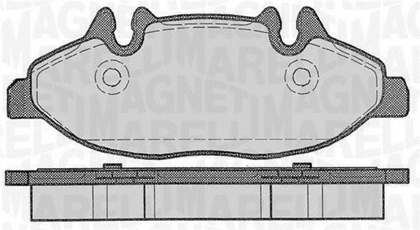 MAGNETI MARELLI Bremseklodser 363916060329 for MERCEDES-BENZ MERCEDES-BENZ (FJDA)