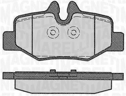 MAGNETI MARELLI Bremseklodser 363916060330 for MERCEDES-BENZ MERCEDES-BENZ (FJDA)