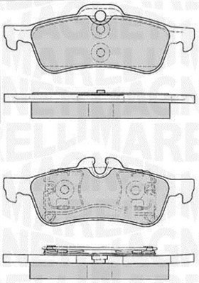 MAGNETI MARELLI Bremseklodser 363916060331 for MINI BMW