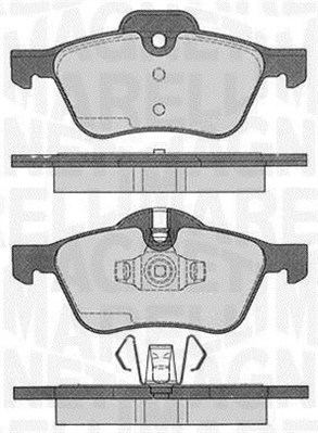 MAGNETI MARELLI Bremseklodser 363916060332 for MINI BMW