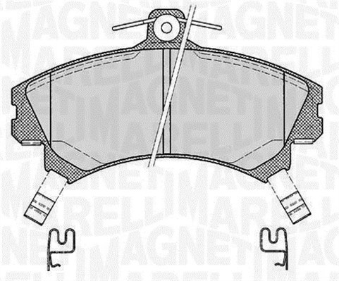 MAGNETI MARELLI Bremseklodser 363916060334 for VOLVO MITSUBISHI