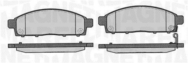 MAGNETI MARELLI Bremseklodser 363916060337 for FIAT MITSUBISHI
