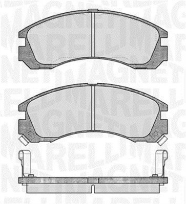 MAGNETI MARELLI Bremseklodser 363916060339 for PEUGEOT CITROËN MITSUBISHI HYUNDAI
