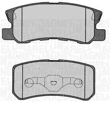 MAGNETI MARELLI Bremseklodser 363916060340 for PEUGEOT CITROËN CHRYSLER JEEP FIAT MITSUBISHI
