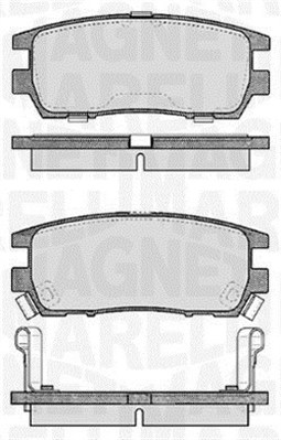 MAGNETI MARELLI Bremseklodser 363916060341 for MITSUBISHI