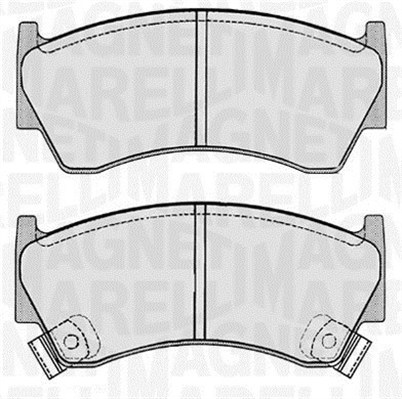 MAGNETI MARELLI Bremseklodser 363916060343 for NISSAN