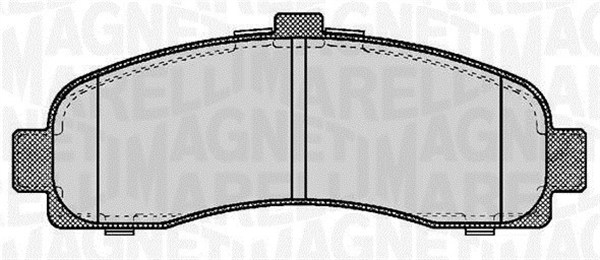 MAGNETI MARELLI Bremseklodser 363916060346 for NISSAN