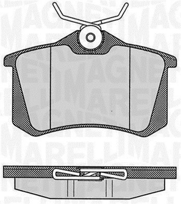 MAGNETI MARELLI Bremseklodser 363916060348 for PEUGEOT DS SEAT RENAULT RENAULT TRUCKS VW