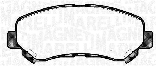 MAGNETI MARELLI Bremseklodser 363916060351 for NISSAN SUZUKI VENUCIA