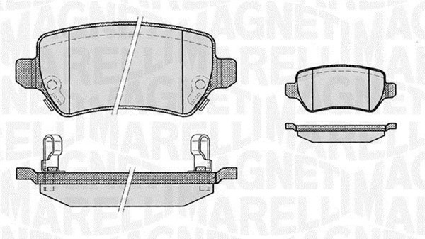 MAGNETI MARELLI Bremseklodser 363916060356 for OPEL VAUXHALL CHEVROLET SATURN KIA