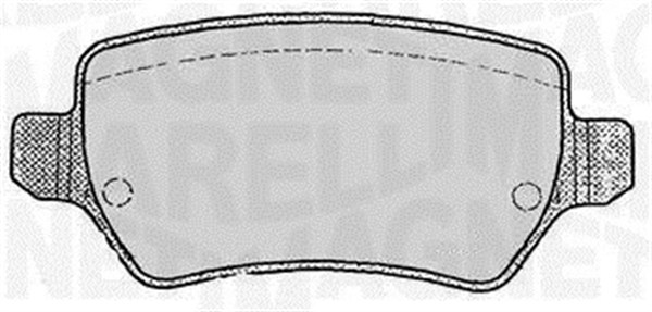 MAGNETI MARELLI Bremseklodser 363916060358 for OPEL GENERAL MOTORS
